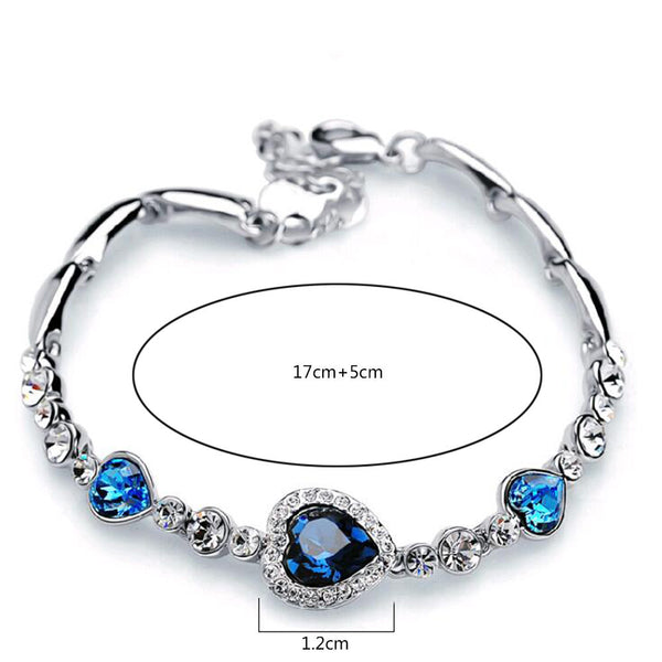 Crystal Heart Bracelet