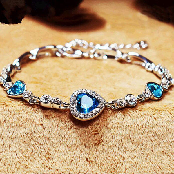 Crystal Heart Bracelet