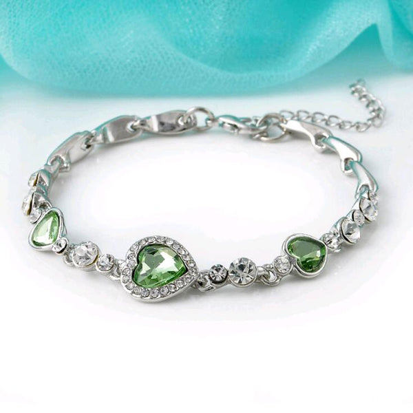 Crystal Heart Bracelet