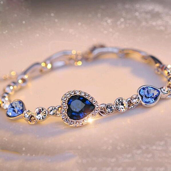 Crystal Heart Bracelet