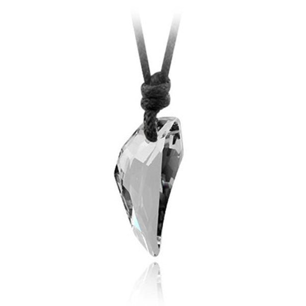 Crystal Wolf Tooth Pendant Adjustable Necklace