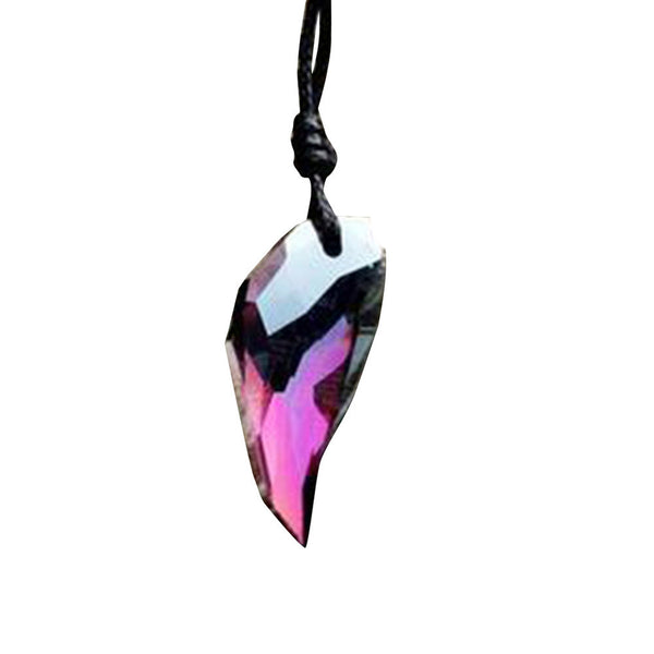 Crystal Wolf Tooth Pendant Adjustable Necklace