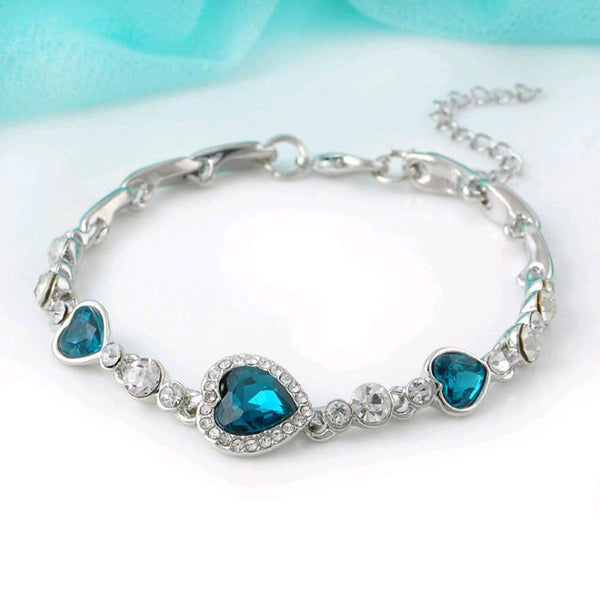 Crystal Heart Bracelet