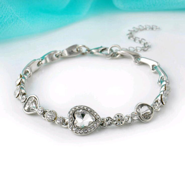 Crystal Heart Bracelet